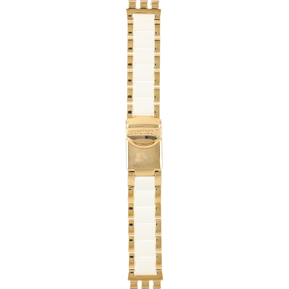 Swatch Irony - Chrono - YC AYCG407G YCG407G Dreamwhite Yellow Horlogeband