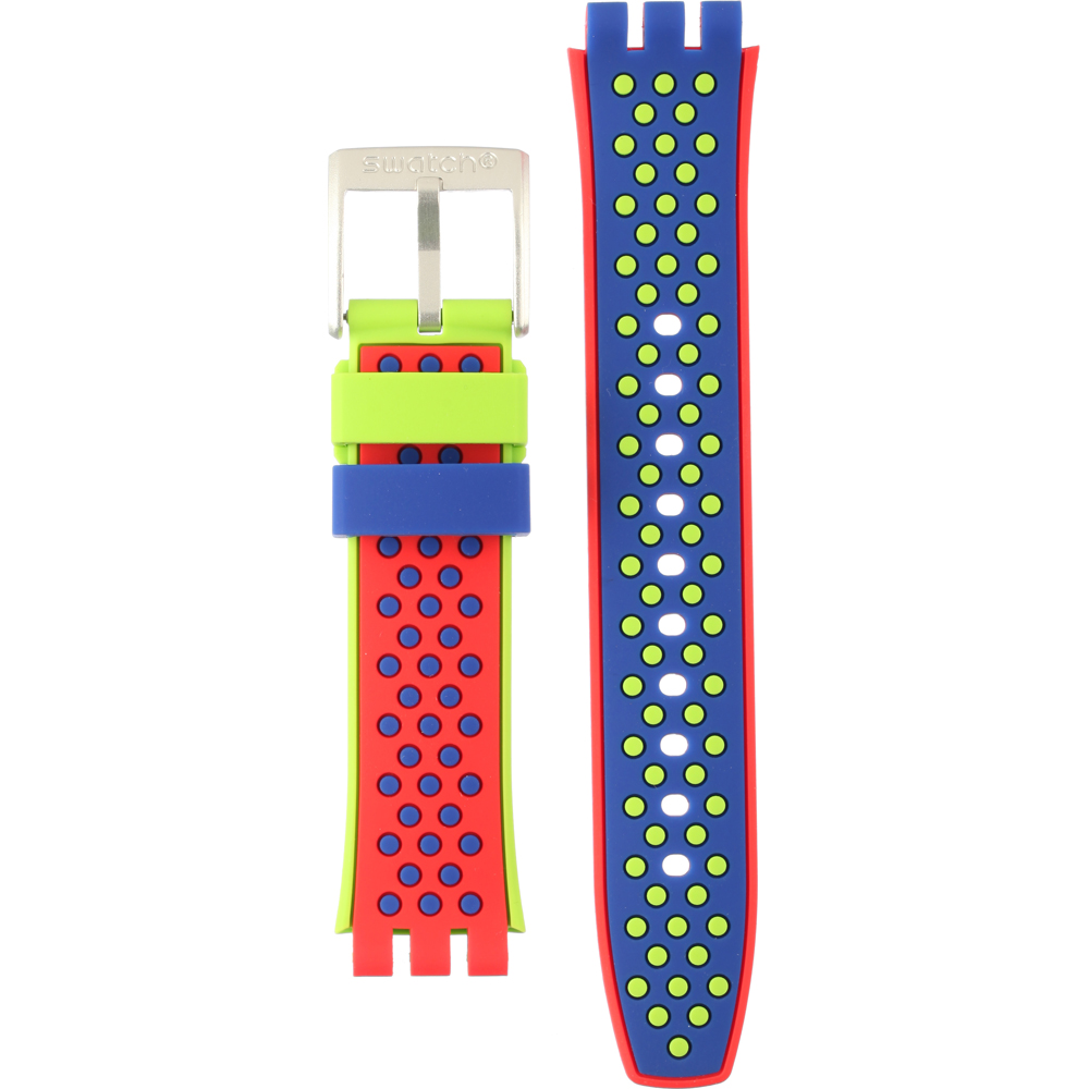 Swatch Mixed Materials - XLite - YE AYES4016 YES4016 Vermelho Horlogeband