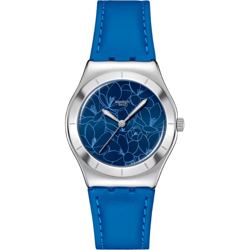 Swatch Irony Medium YLS235 Blue petal promise Horloge