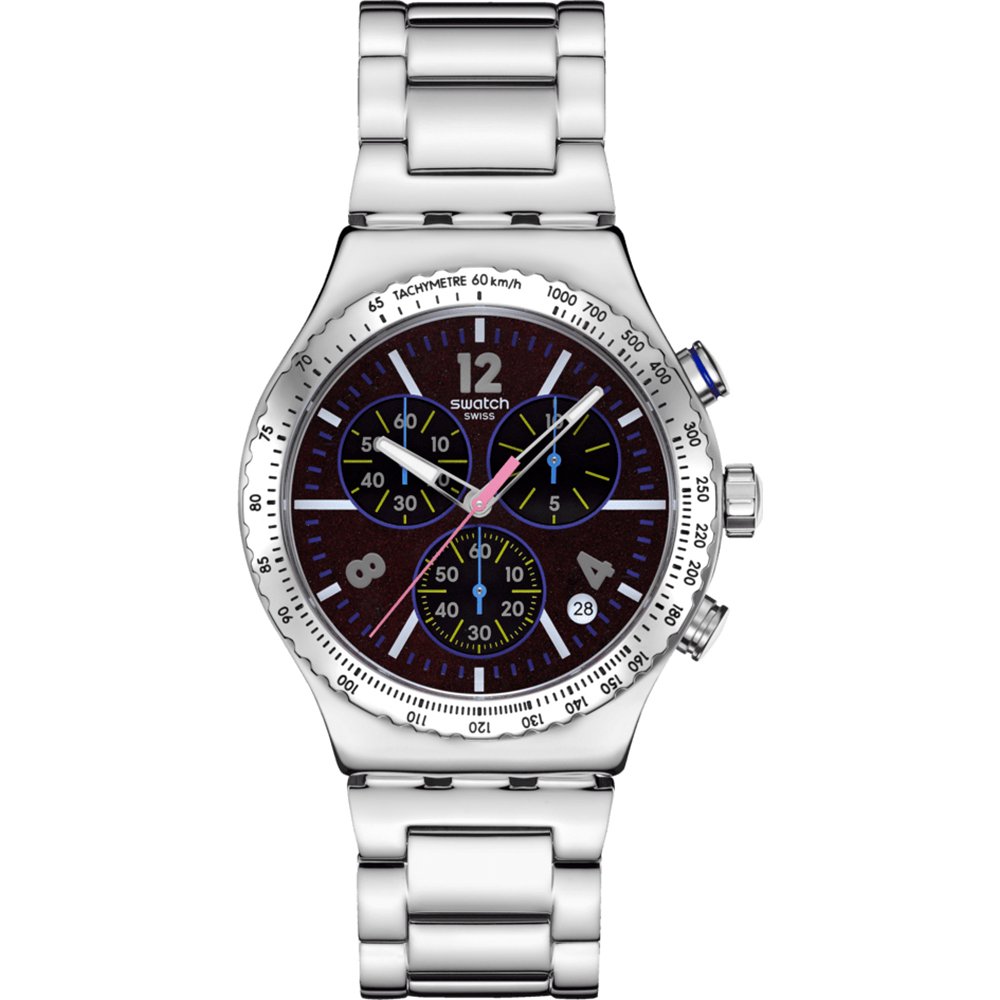 Swatch Irony - Chrono New YVS533G Purple Glow Horloge