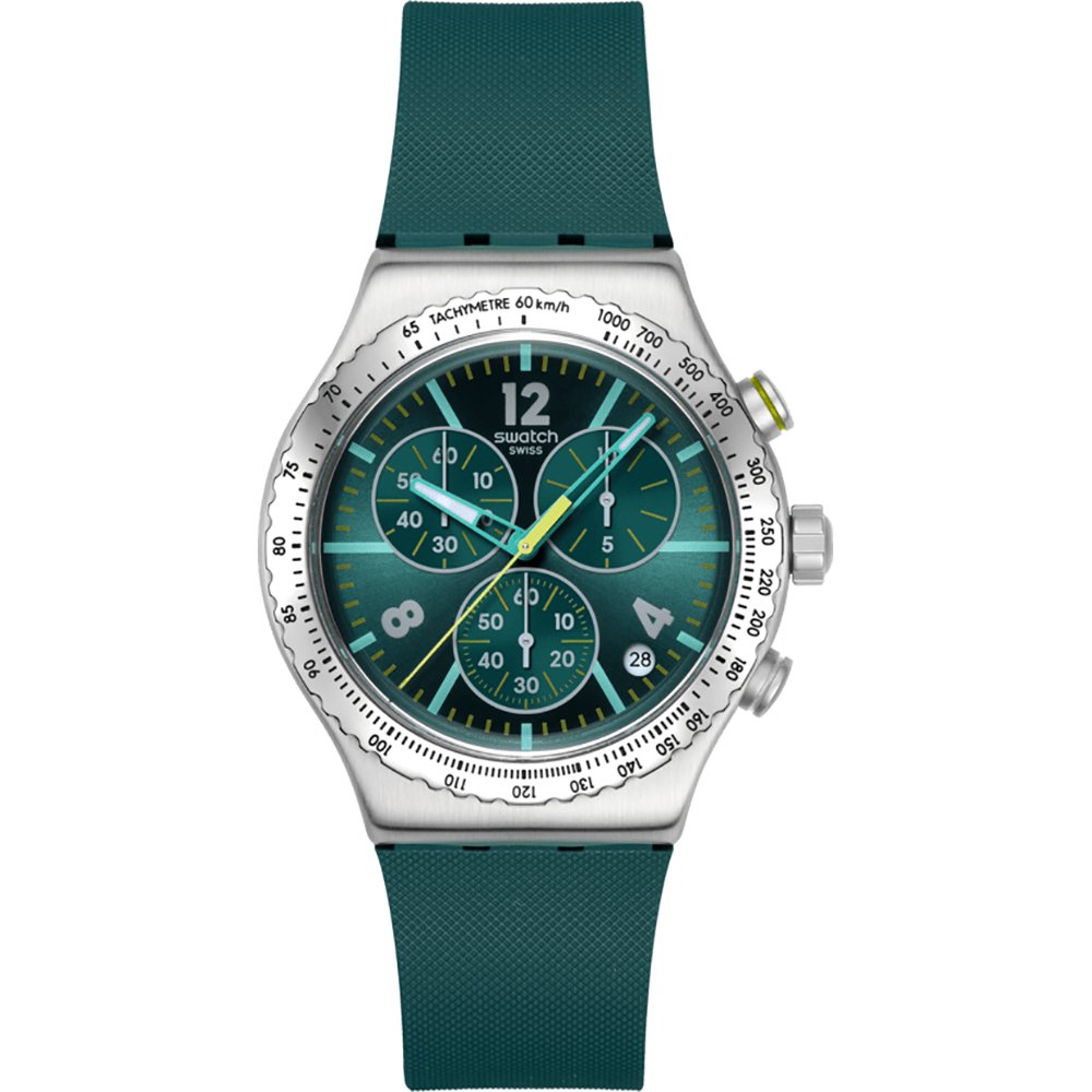 Swatch Irony - Chrono New YVS535 Greenshift glow Horloge