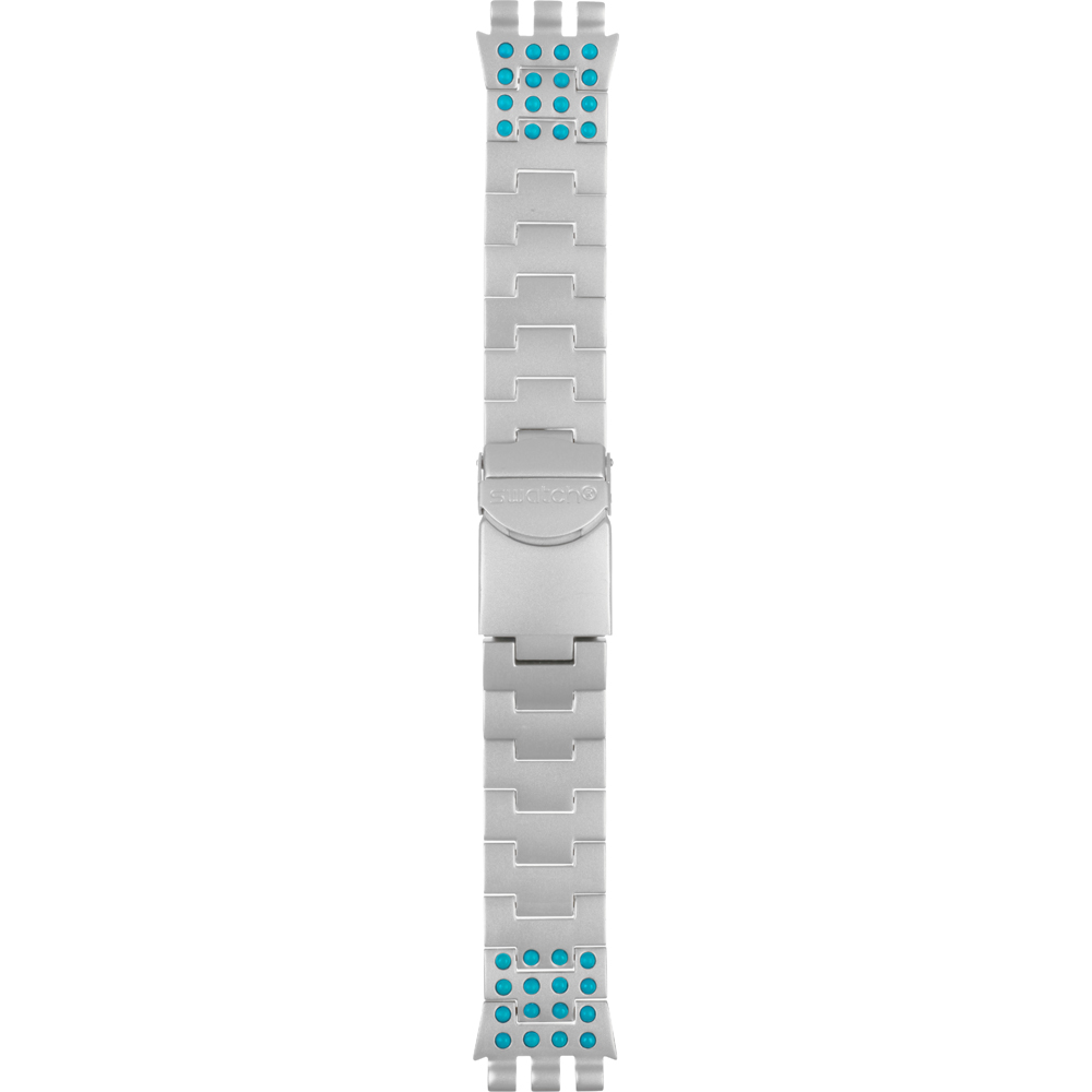 Swatch Mixed Materials - XLite Chrono - YY AYYS4007AG YYS4007AG 16 Dots Horlogeband