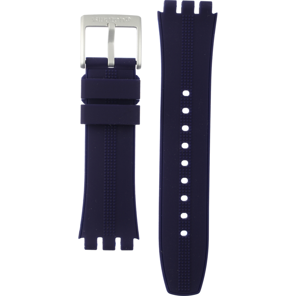 Swatch Mixed Materials - XLite Chrono - YY AYYS4014 YYS4014 Yellow Pusher Horlogeband