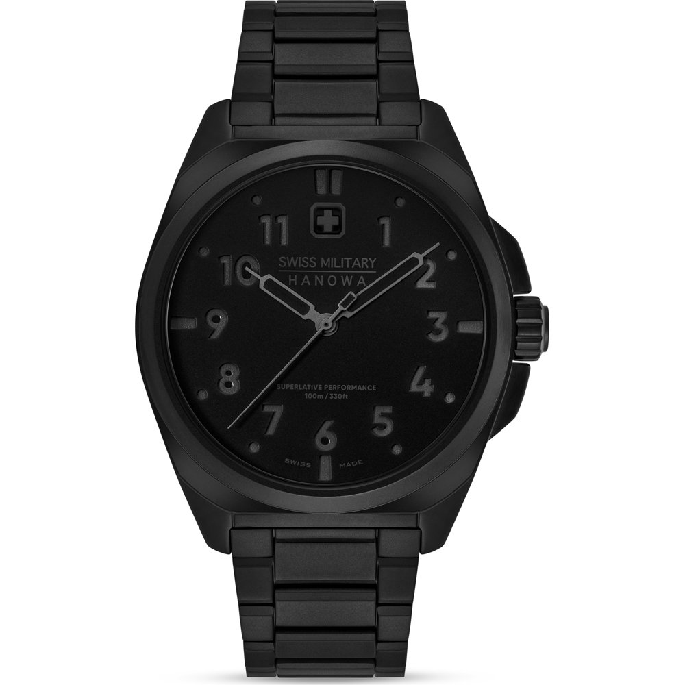 Swiss Military Hanowa Land SMWGG0003932 Fieldmaster Stealth Horloge