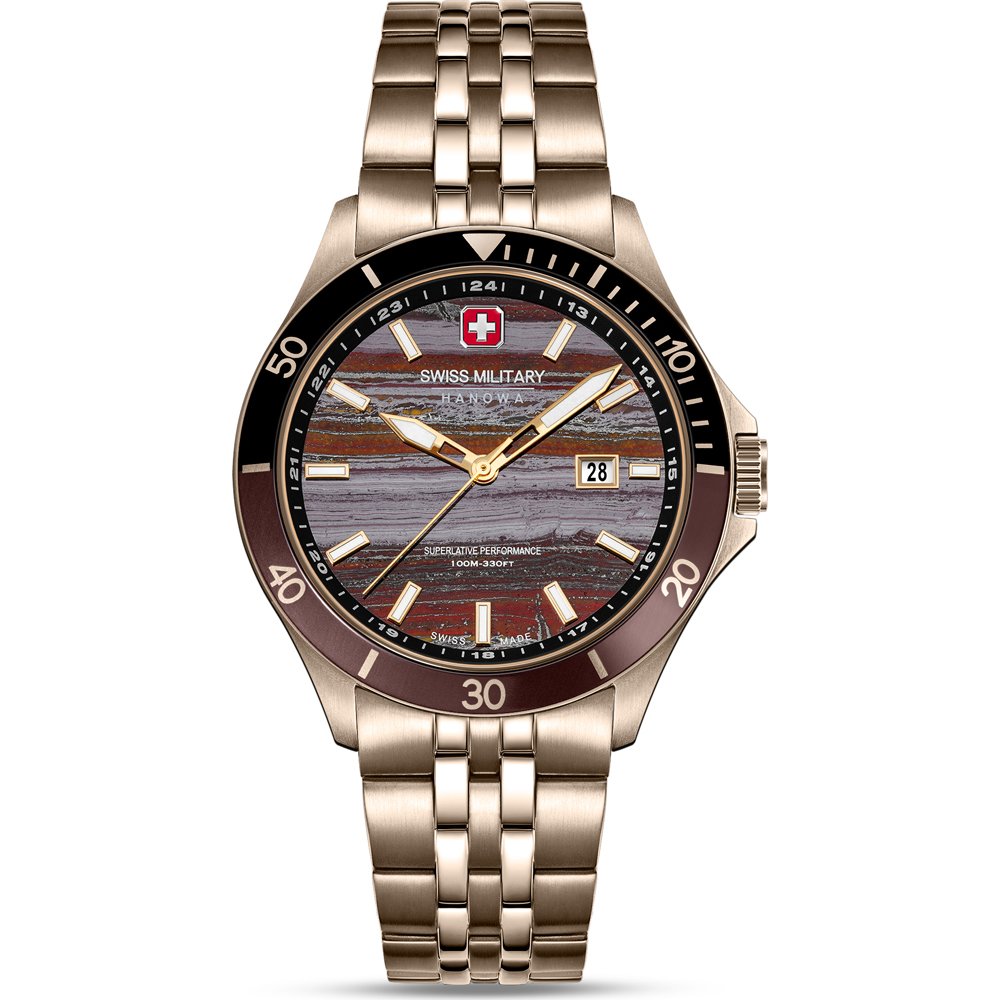 Swiss Military Hanowa Land SMWGH0008310 Flagship Tiger Iron Horloge