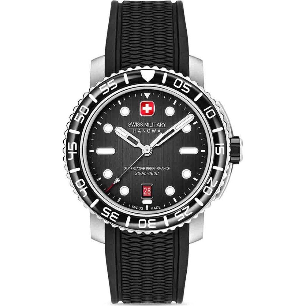 Swiss Military Hanowa Aqua SMWGN0001701 Black Marlin Horloge