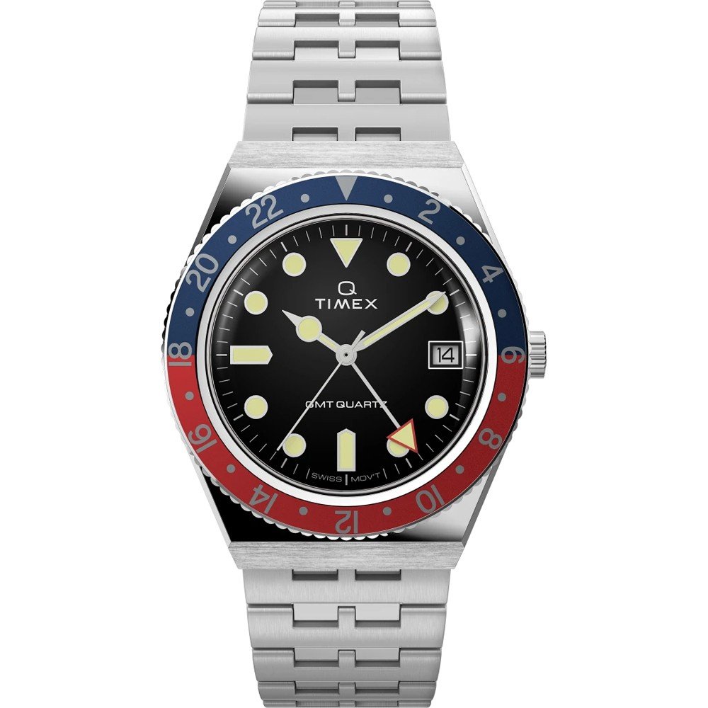 Timex Q TW2V38000 Q Diver GMT Horloge