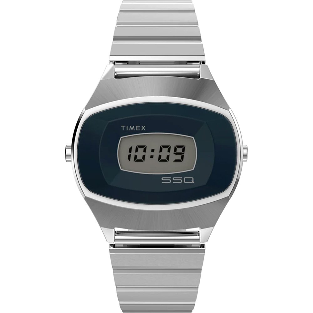 Timex Q TW2Y06100 1975 SSQ Digital Reissue Horloge