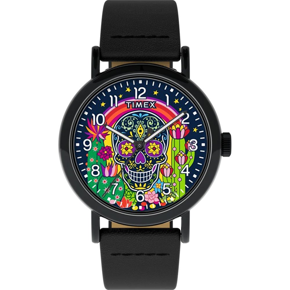 Timex Weekender TW2Y15900 Weekender - Day of the Dead Horloge