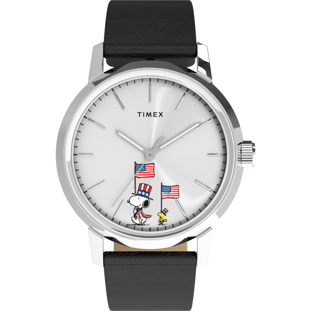 Timex X Peanuts TW2Y50300 Peanuts x Timex Marlin Automatic Americana Horloge