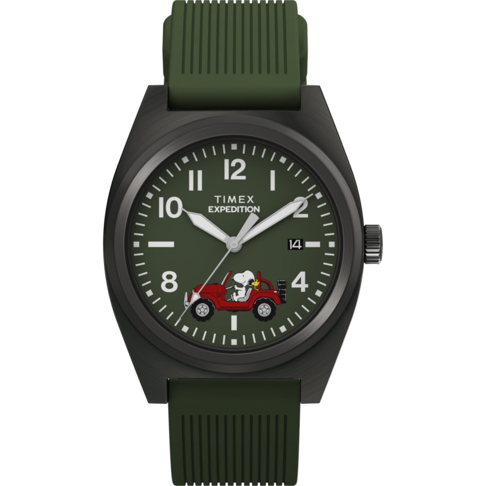 Timex X Peanuts TW2Y52500 Peanuts x Timex Expedition Snoopy Road Trip Horloge