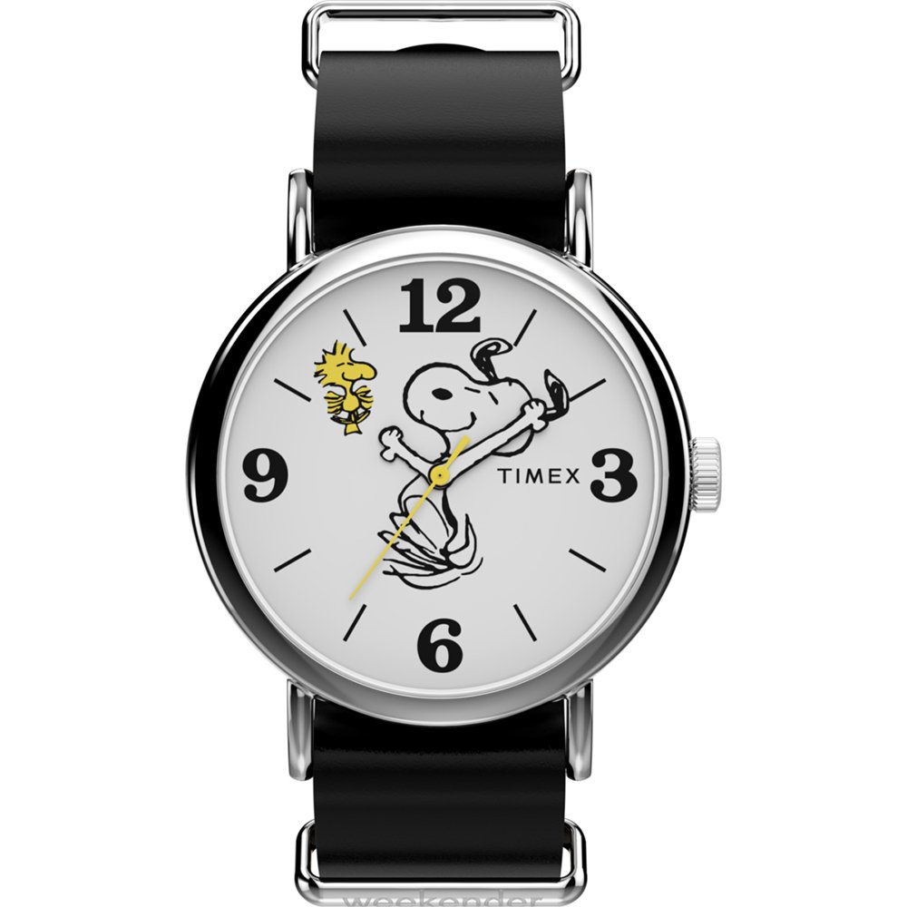 Timex X Peanuts TW2Y60900 Peanuts x Timex Weekender Snoopy Horloge