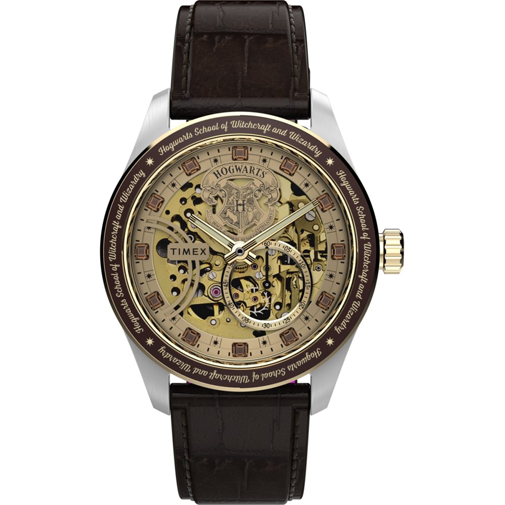Timex Lab TW2Y75500 Harry Potter x Timex Waterbury Skeleton Automatic Horloge