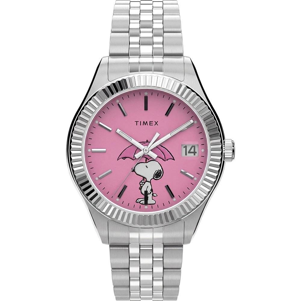 Timex Peanuts Legacy Snoopy Umbrella TW2Y85500 Horloge - Staal - Zilverkleurig - Ø 34 mm