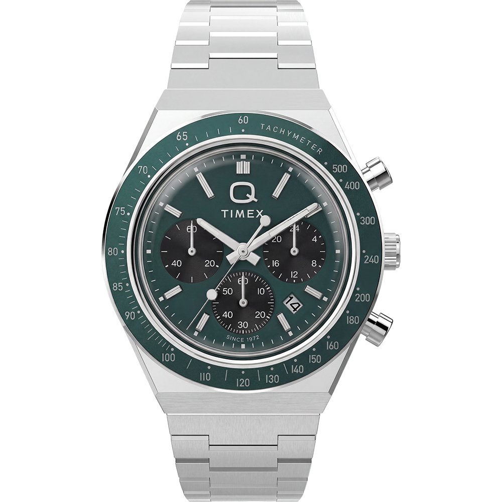 Timex Q Sport TW2Y88500 Horloge - Staal - Zilverkleurig - Ø 40 mm