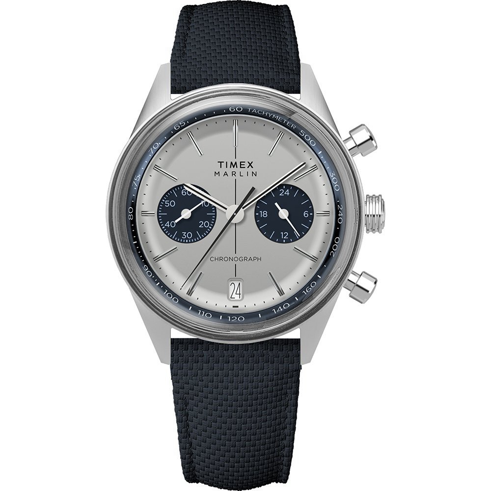Timex Marlin Jet TW2Y89900 Horloge - Textiel - Blauw - Ø 40 mm