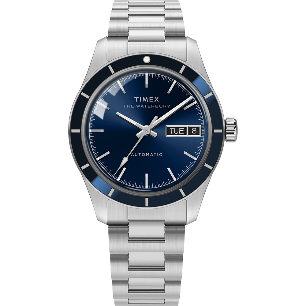Timex Waterbury Heritage TW2Y94100 Horloge - Staal - Zilverkleurig - Ø 39 mm