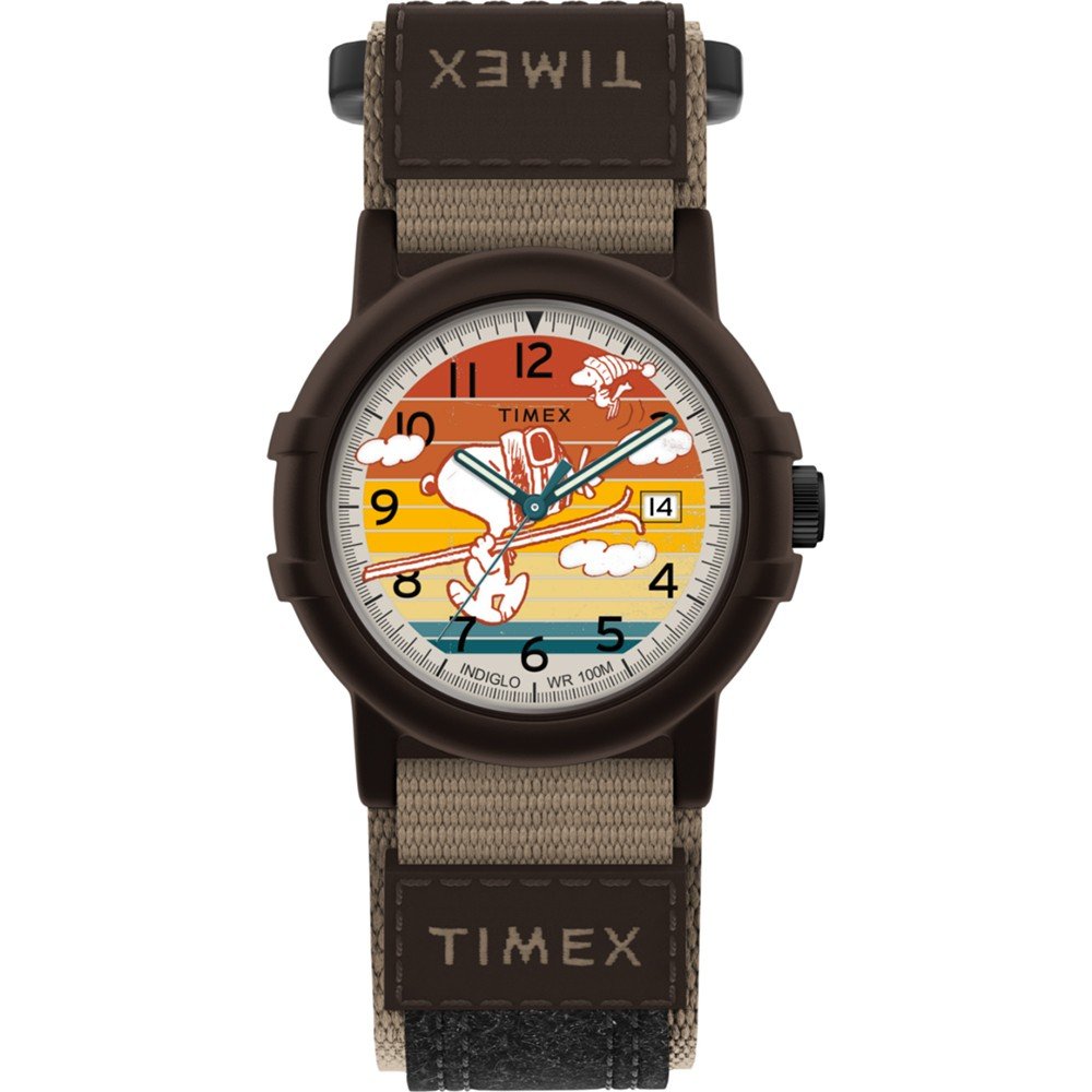 Timex X Peanuts TW4B34900 Timex X Peanuts - Camper Ski Horloge