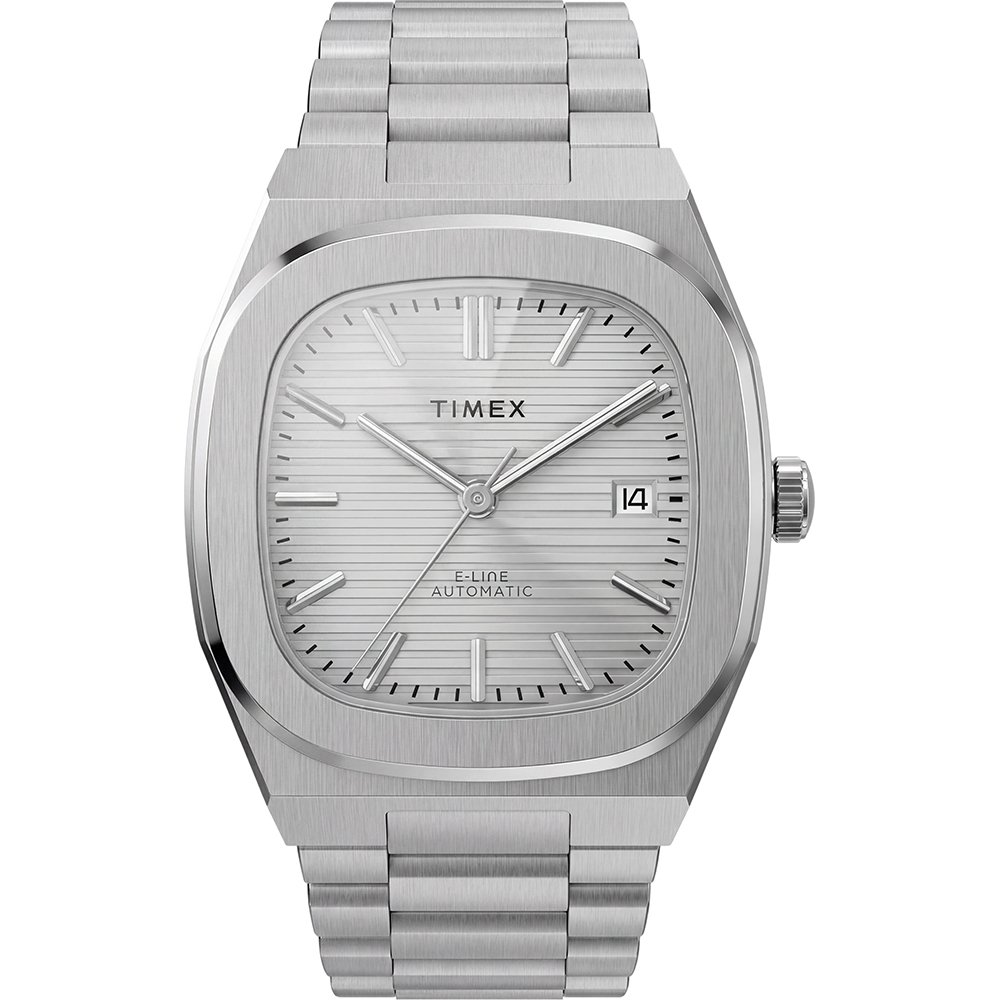Timex E Line TW6A00500 Horloge - Staal - Zilverkleurig - Ø 38 mm