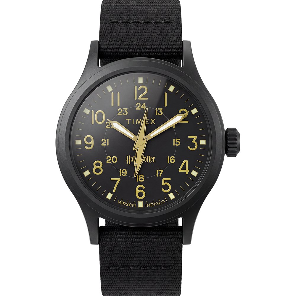Timex Harry Potter x Bolt Expedition Scout TW6A05700 Horloge - Textiel - Zwart - Ø 40 mm
