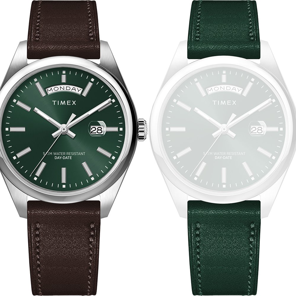 Timex Legacy TWG068800 Horloge - Leer - Bruin - Ø 41 mm
