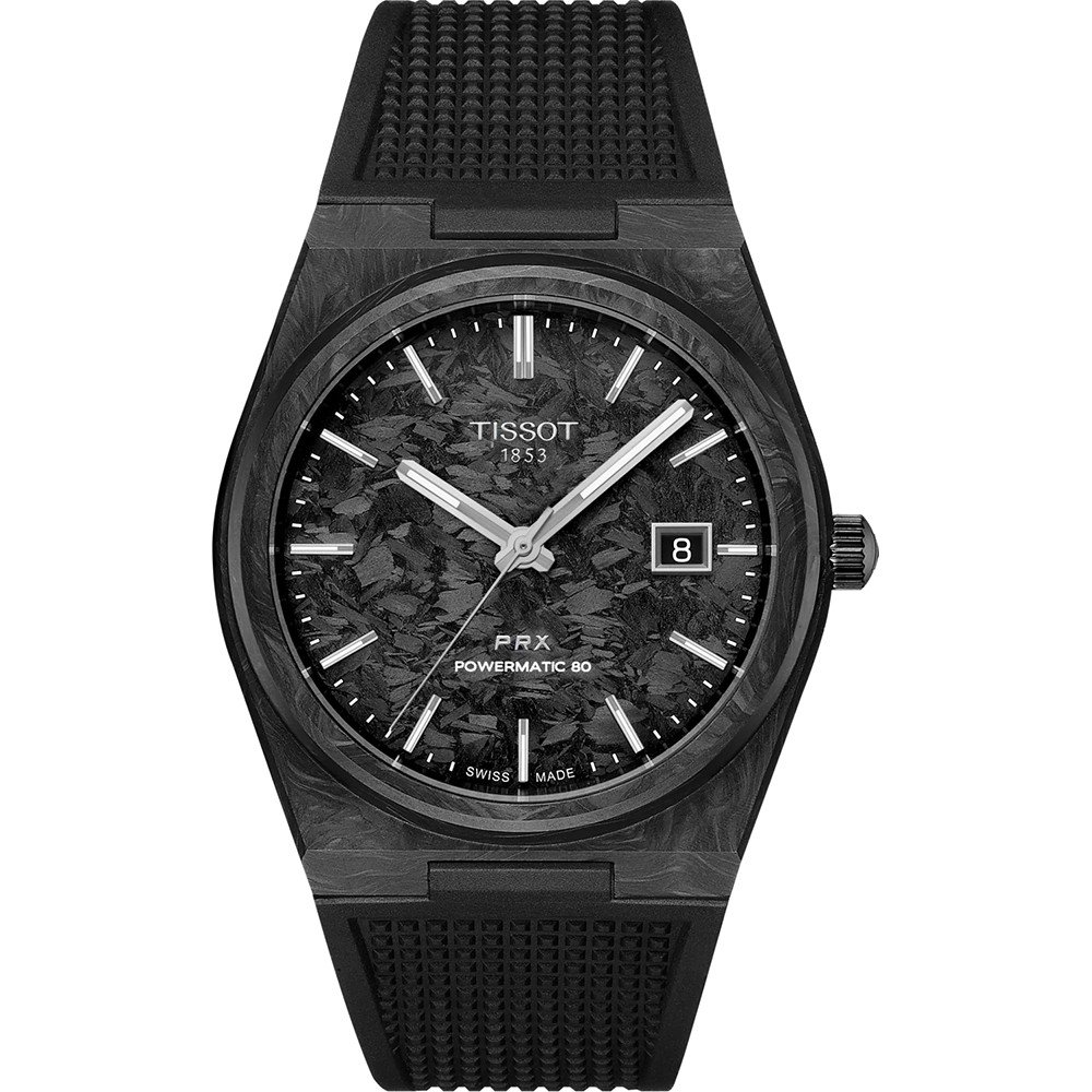 Tissot PRX T1379079720100 PRX Powermatic 80 - Carbon Horloge