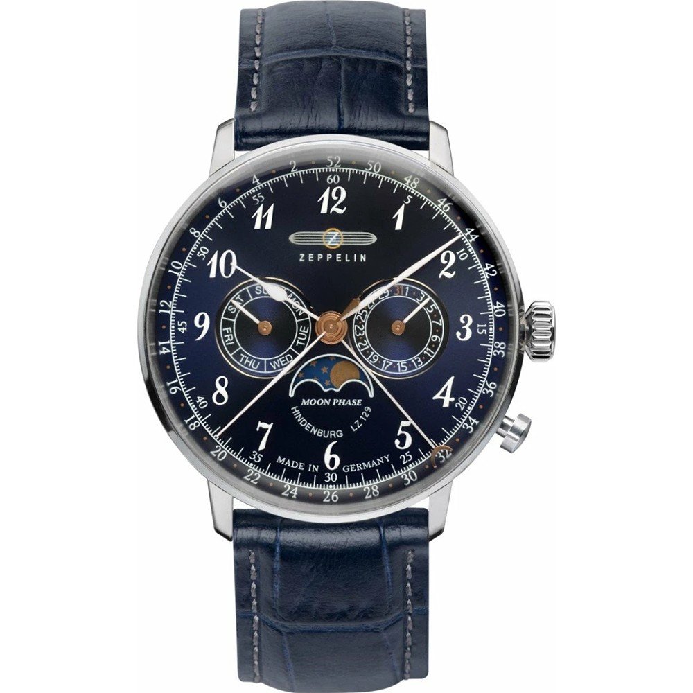 Zeppelin LZ 129 Hindenburg 7036-3 LZ 129 Hindenburg Mondphase Horloge