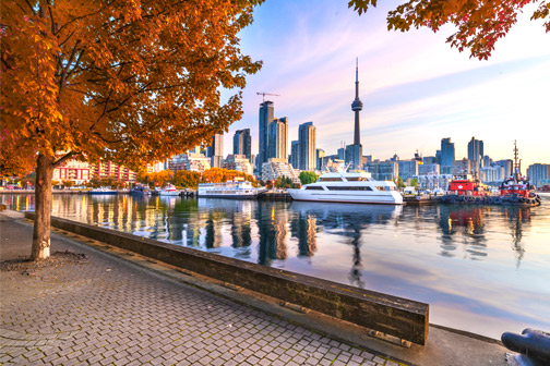 Toronto, Canada in prachtige herfstkleuren