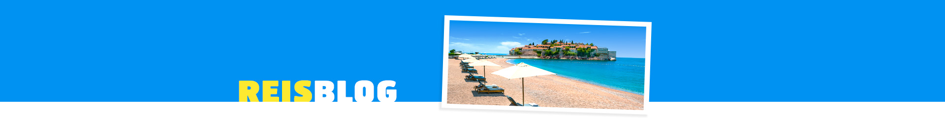 Schitterend strand in Montenegro met uitzicht op Sveti Stefan