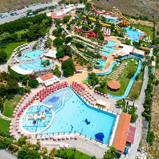 Het waterpark van Star Beach in Chersonissos