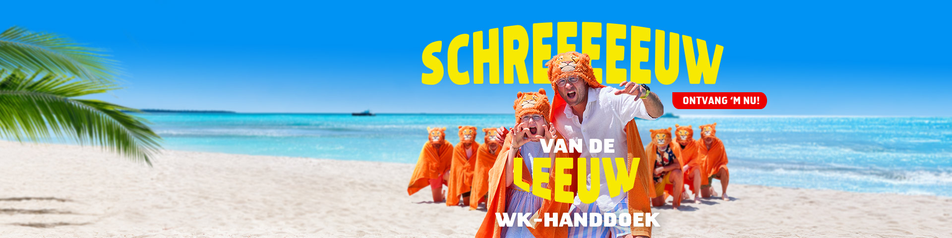 Schreeuw van de Leeuw: scoor jouw WK-handdoek in ons Oranje-servicepakket