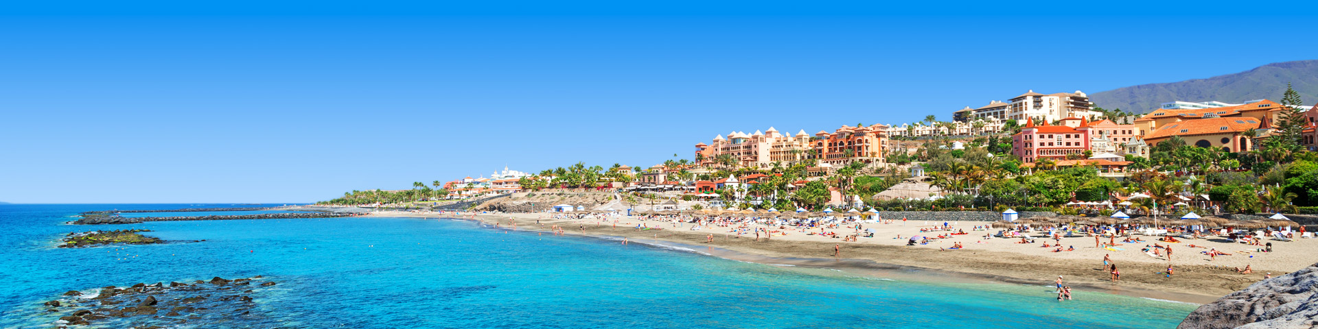 Een baai met heerlijk weer op Tenerife in november