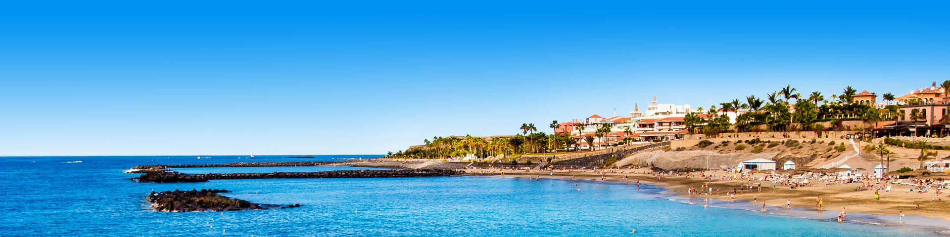 Een baai met heerlijk weer op Tenerife in december