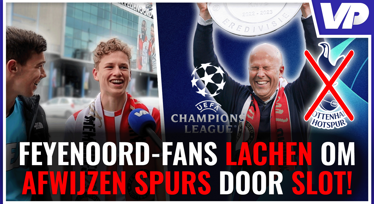 Thumbnail for article: Feyenoord-fans uitzinnig door aanblijven Slot: 'Wie wil er nou naar Tottenham?'