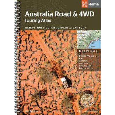 HEMA Wegenatlas Australië Touring Atlas A4-formaat | Zwerfkei.nl