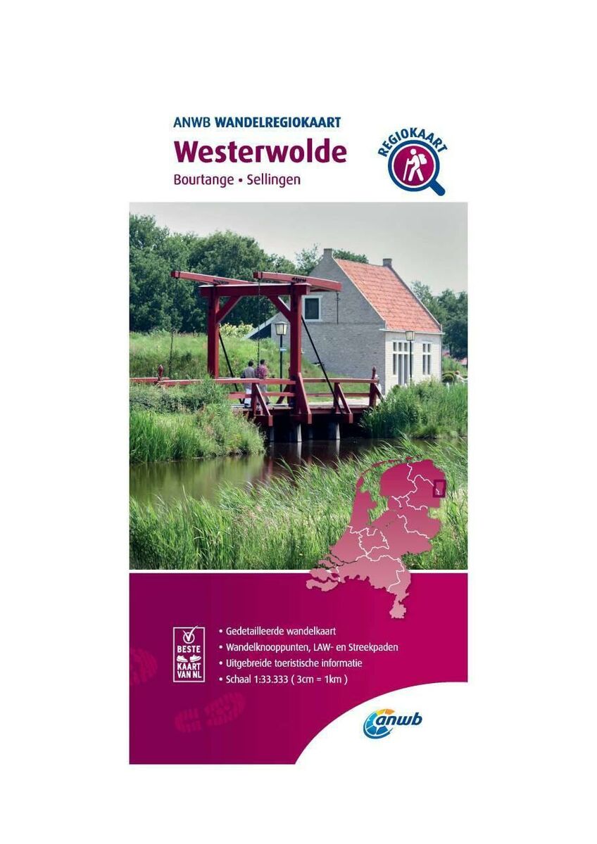 Donau accessoires rol ANWB Wandelregiokaart Westerwolde | Zwerfkei.nl