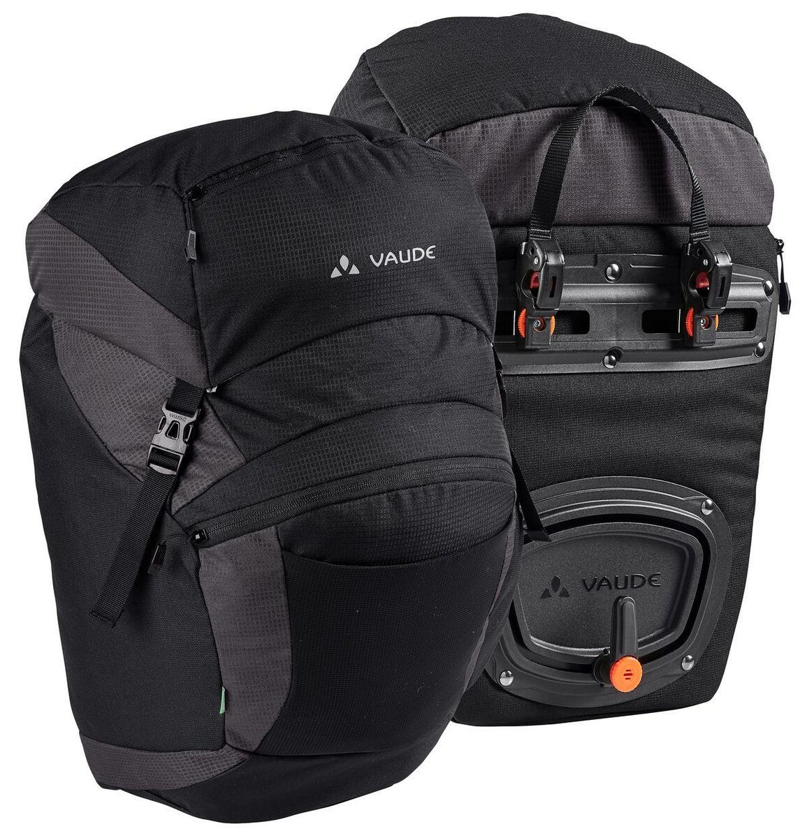 Sacoches de vélo Vaude OnTour Back 23 L Noir/Carmin