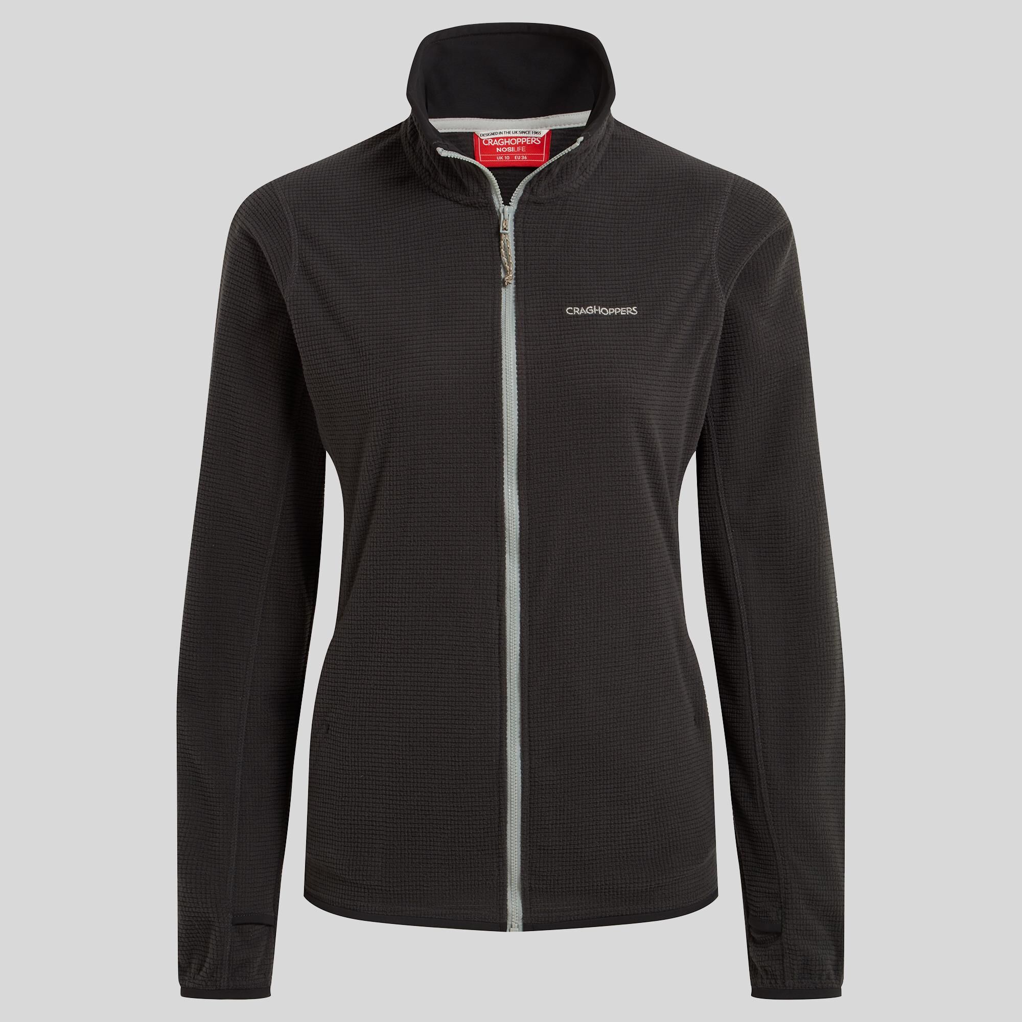 Craghoppers NosiLife Anya, Veste Outdoor Femme, Coupe-vent Et Respirante – Idéale Pour La Randonnée, Couleur Charbon De Bois