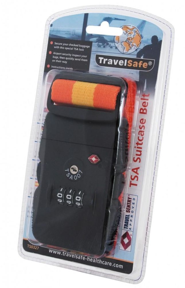 organiseren laser tevredenheid Travelsafe Webbing Lock TSA kofferriem met cijferslot | Zwerfkei.nl