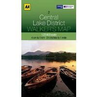 AA Publishing Wandelkaart 02 Central Lake District