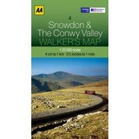 AA Publishing Wandelkaart 04 Snowdon & Conwy Valley 1:25.000
