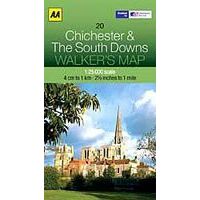 AA Publishing Wandelkaart 20 Chichester & The South Downs