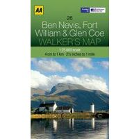 AA Publishing Wandelkaart 26 Ben Nevis, Fort William 1:25.000