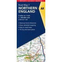 AA Publishing Wegenkaart 7 Noord-Engeland 1:200.000