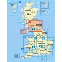 AA Publishing Wegenkaart 8 Engeland Noord & Scottish Borders