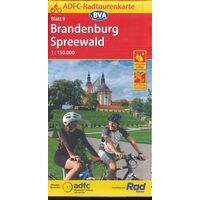 ADFC Radtourkarte Fietskaart Brandenburg Spreewald 1:150.000