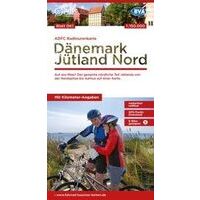 ADFC Radtourkarte Fietskaart Denemarken Jutland Noord 1:150000