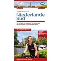 ADFC Radtourkarte Fietskaart Nederland Zuid