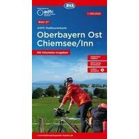 ADFC Radtourkarte Fietskaart Oberbayern Ost-Chiemsee / Inn