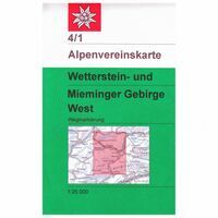 Alpenvereinskarte Wandelkaart 4/1 Wetterstein- und Mieminger Gebirge West  